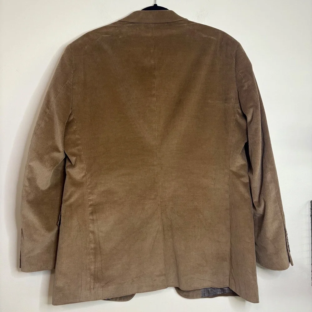 Saddlebred‎ Men's 40R Brown Corduroy Two Button Blazer Jacket Sport Coat